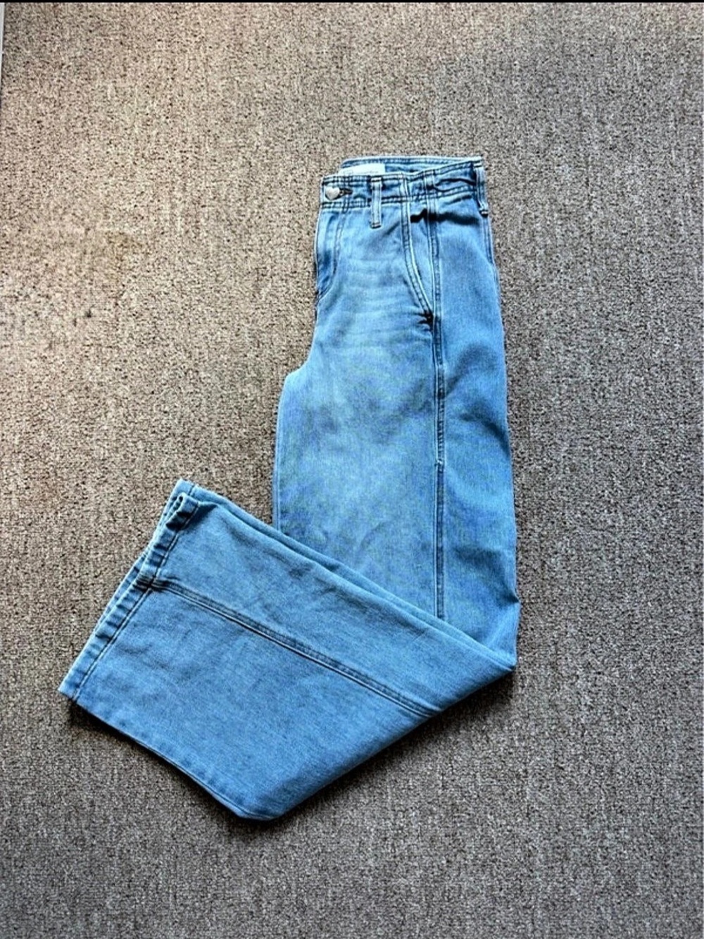 Women's Blue Straight Leg Jeans